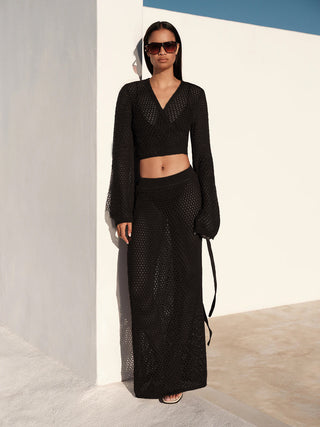 Flara Blouse Skirt Beachwear Set