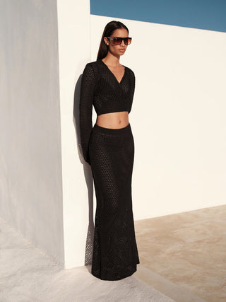 Flara Blouse Skirt Beachwear Set