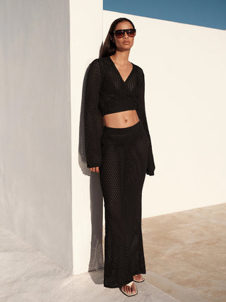 Flara Blouse Skirt Beachwear Set