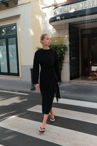 Black Linen Blouse