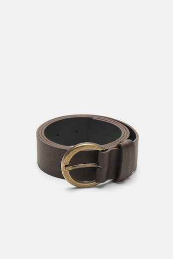 Vega Tumbled Gold Buckle Belt