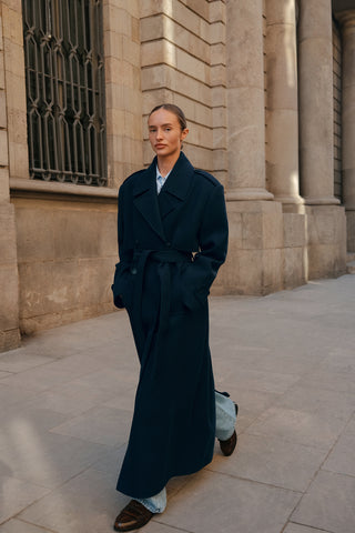 Andrea Private Edition Coat Navy Blue
