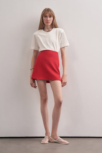 Red Mini Skirt Red