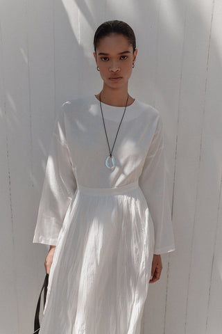 Mila Pleated Maxi Skirt