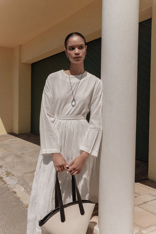 Mila Pleated Maxi Skirt