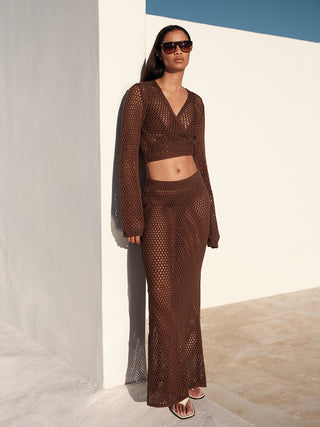 Flara Blouse Skirt Beachwear Set