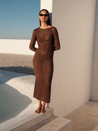 Arte Beachwear Dress with Slit Detail