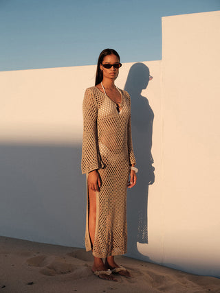 Gloria Beachwear Dress with Slit Detail