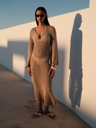 Gloria Beachwear Dress with Slit Detail