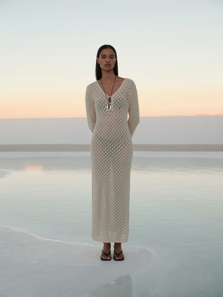 Eliza V-neck Beachwear Dress