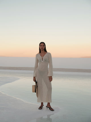 Eliza V-neck Beachwear Dress