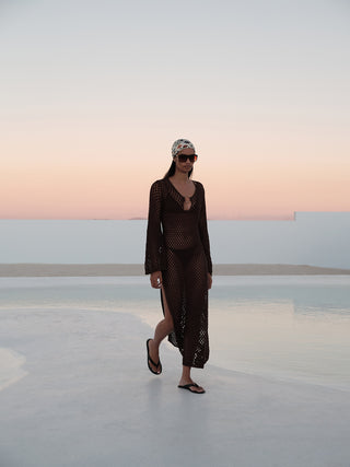 Gloria Beachwear Dress with Slit Detail
