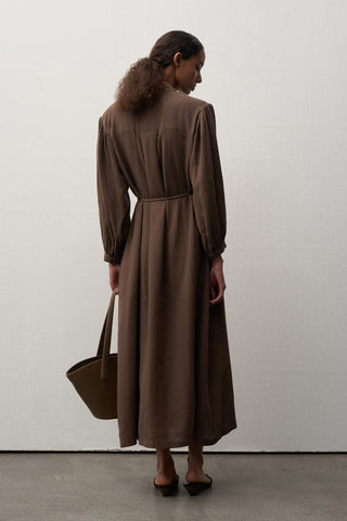 Muslin Midi Shirt Dress
