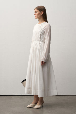 Pleated Midi Dress