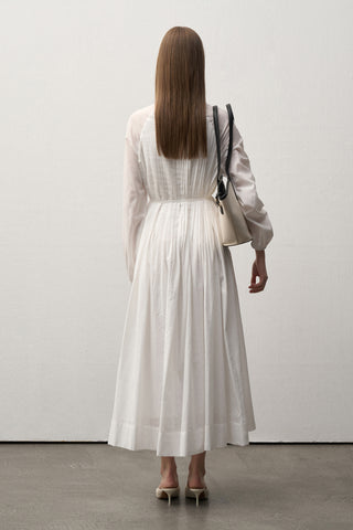Pleated Midi Dress