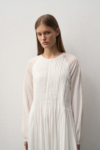 Pleated Midi Dress
