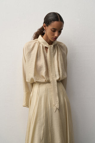 Elena Foulard Detailed Blouse