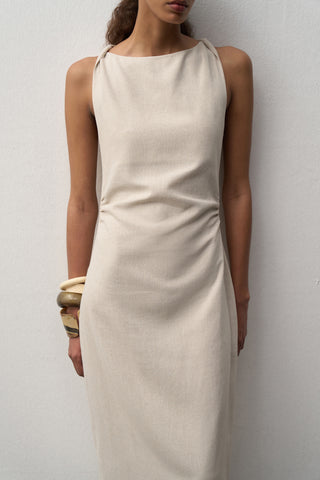 Linen Midi Dress