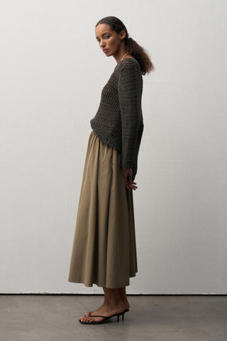 Sandra Flounce Midi Skirt