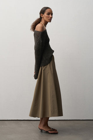 Sandra Flounce Midi Skirt