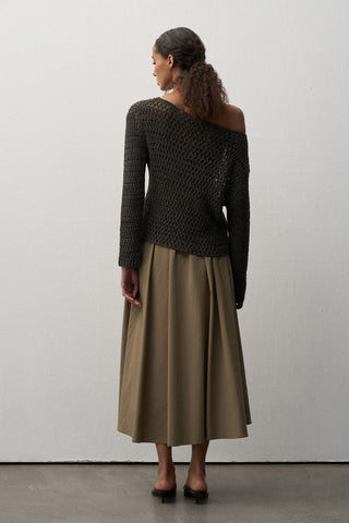 Sandra Flounce Midi Skirt