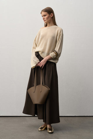 Sandra Flounced Midi Skirt