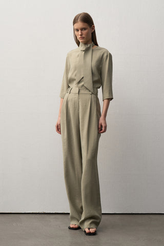 Lora Foulard Blouse Trouser Set