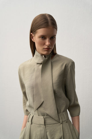 Lora Foulard Blouse Trouser Set