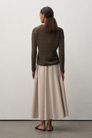 Sandra Flounced Midi Skirt