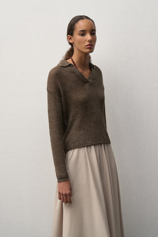 Sandra Flounced Midi Skirt