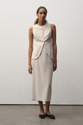 Linen Pencil Skirt