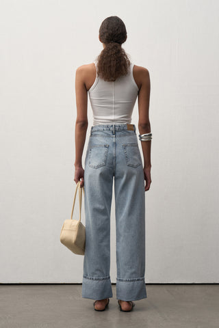 Crew Neck Ribbed Tank Top