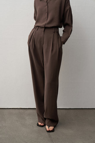 Lora Foulard Blouse Trouser Set
