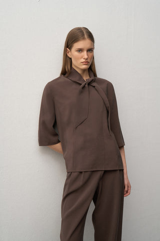 Lora Foulard Blouse Trouser Set