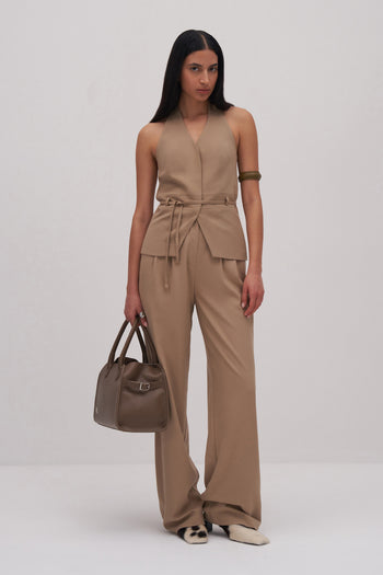 Private Edition Palazzo Pants Taupe