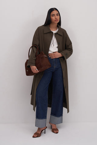Mathilda Folded Leg Wide Leg Jean