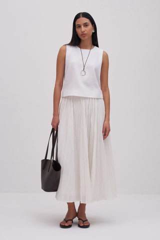 Mila Pleated Maxi Skirt