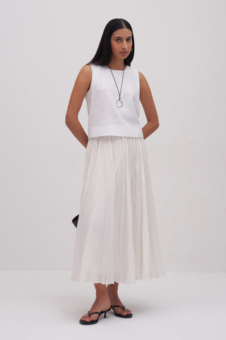 Mila Pleated Maxi Skirt