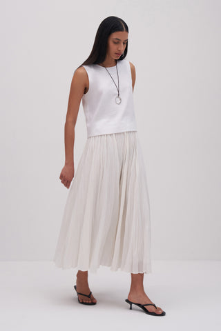 Mila Pleated Maxi Skirt