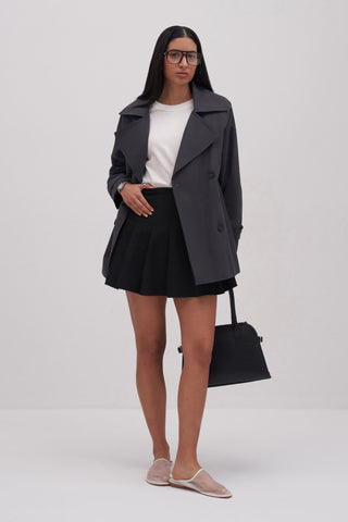 Mini Skirt with Flounce