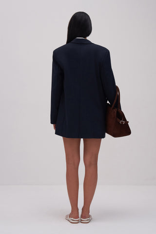 One Button Oversize Blazer Jacket