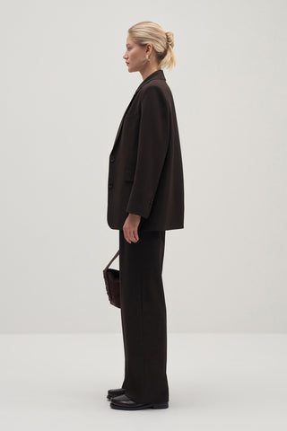 Private Edition Oversized Blazer Dark Brown