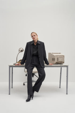 Private Edition Oversized Blazer Anthracite