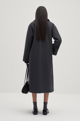 Luce Wool Oversized Coat Anthracite