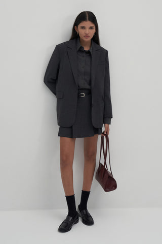 Private Edition Blazer & Skirt Set Anthracite