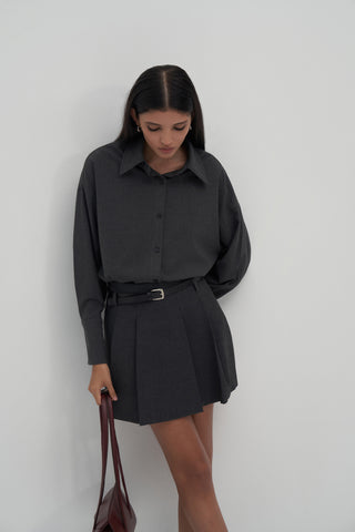 Private Edition Blazer & Skirt Set Anthracite