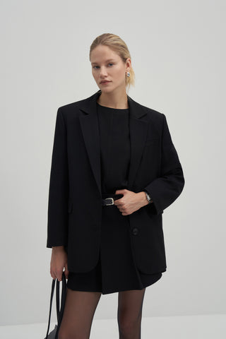 Private Edition Blazer & Skirt Set Black