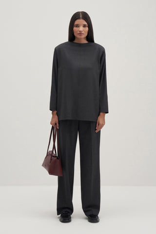 Private Edition Blouse & Everyday Trousers Set Anthracite