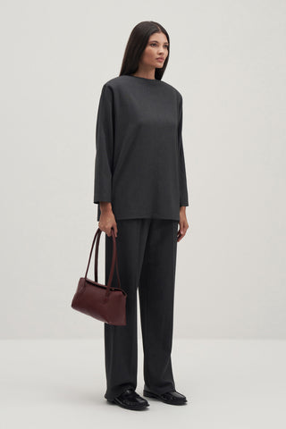 Private Edition Blouse & Everyday Trousers Set Anthracite