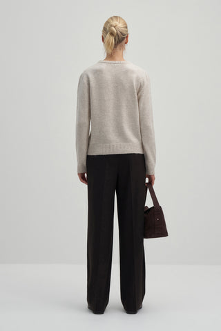 Stone Basic Woollen Knit Sweater